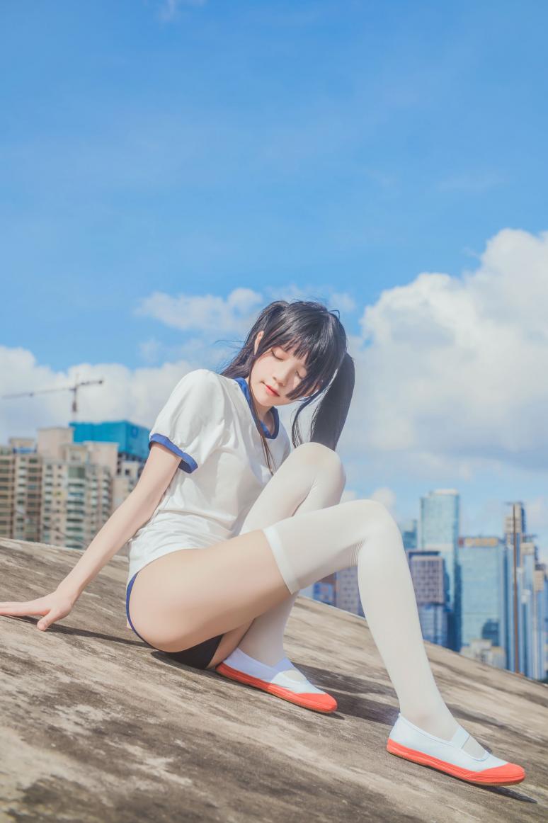 萝莉风COS 桜桃喵 – 体操服 - 图片5
