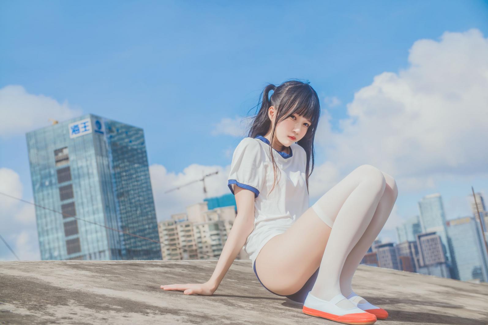 萝莉风COS 桜桃喵 – 体操服 - 图片6