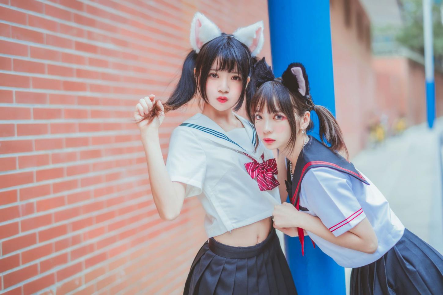 桜桃喵&疯猫ss - JK百合2 [33P-393MB] - 图片4