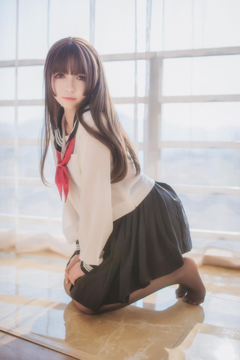 白金Saki写真 - 半透明水手服 [37P-119MB] - 图片2