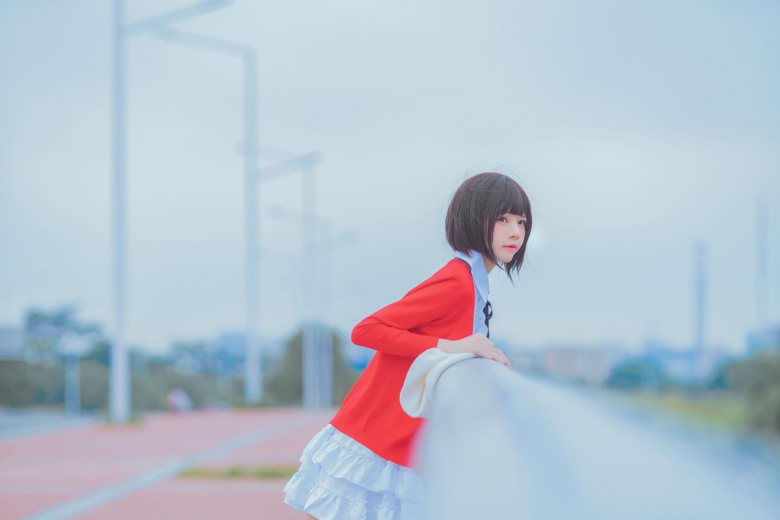 萝莉风COS 桜桃喵 – 加藤惠系列之常服 - 图片6