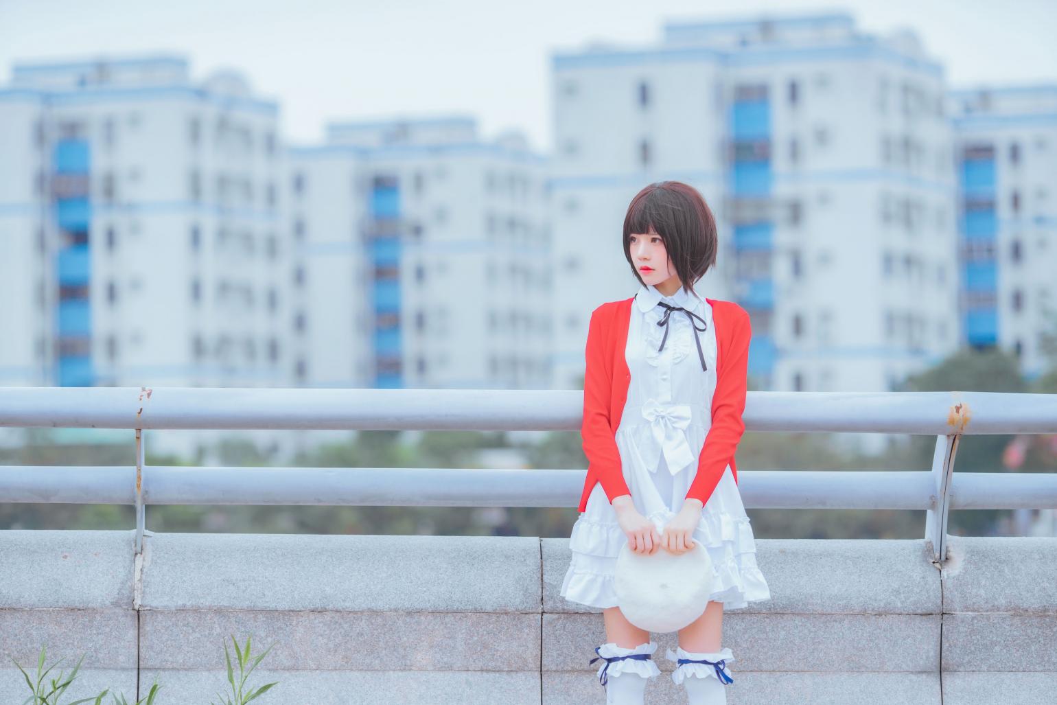 萝莉风COS 桜桃喵 – 加藤惠系列之常服 - 图片8