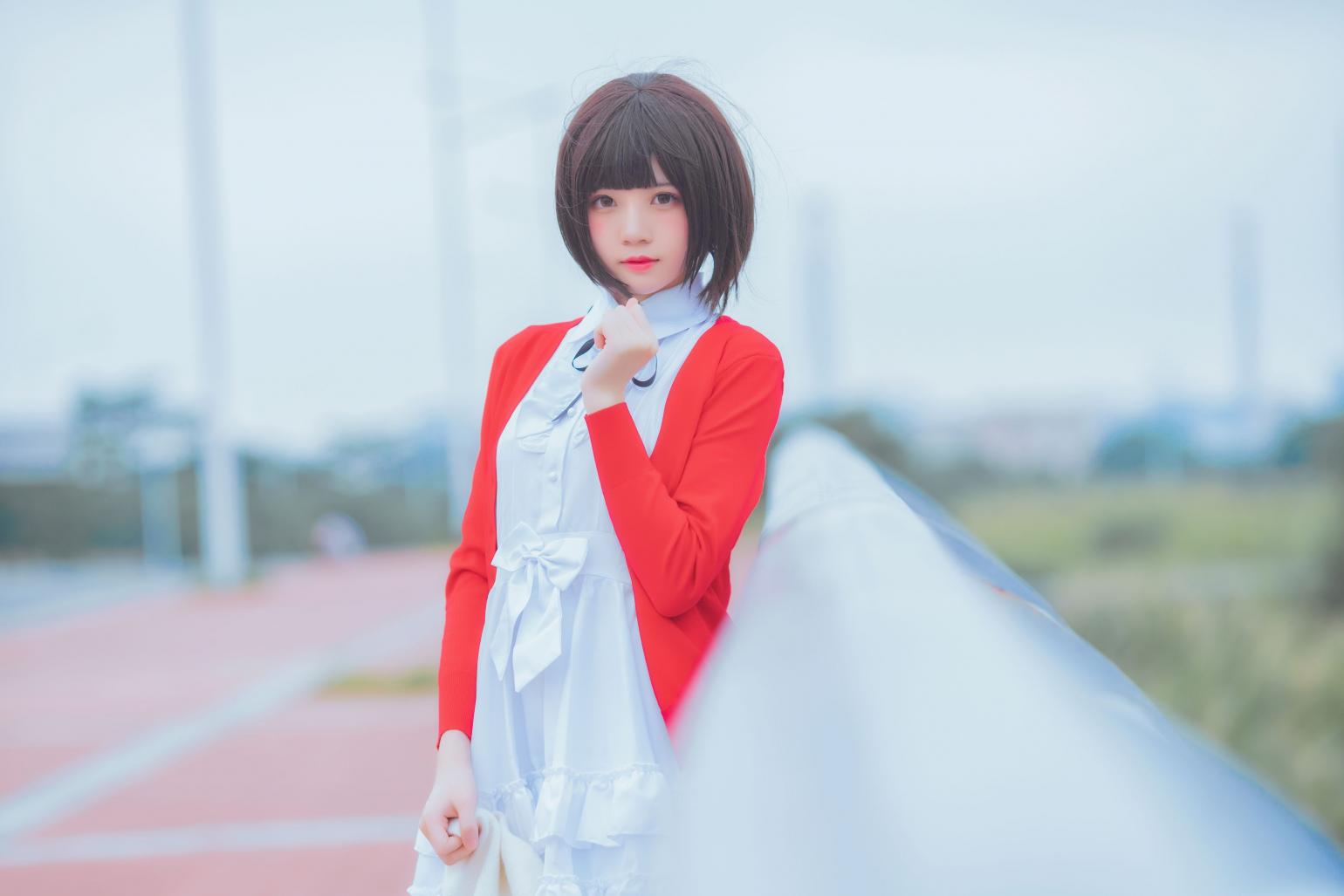 萝莉风COS 桜桃喵 – 加藤惠系列之常服 - 图片7