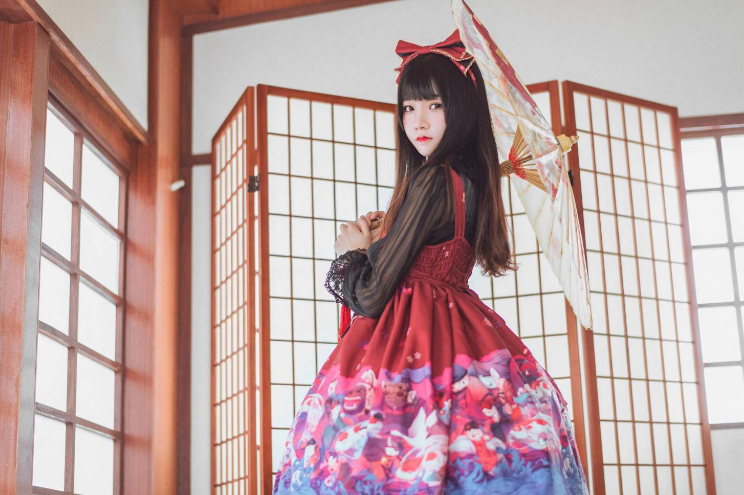 桜桃喵 和风lolita - 图片2