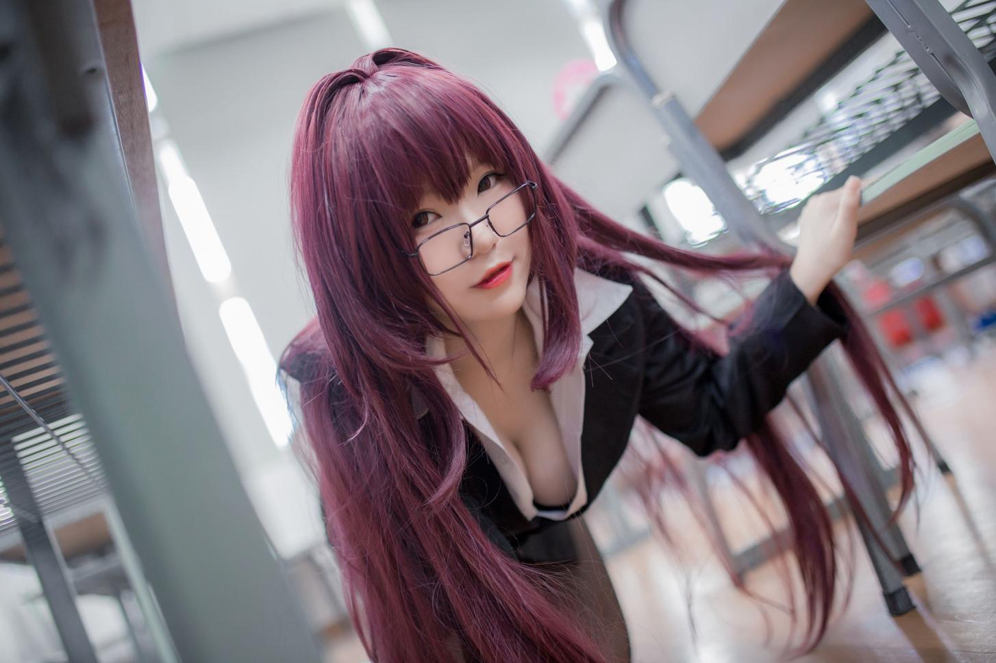 性感人气COSER Yoko宅夏Cos – 斯卡哈教师 - 图片7
