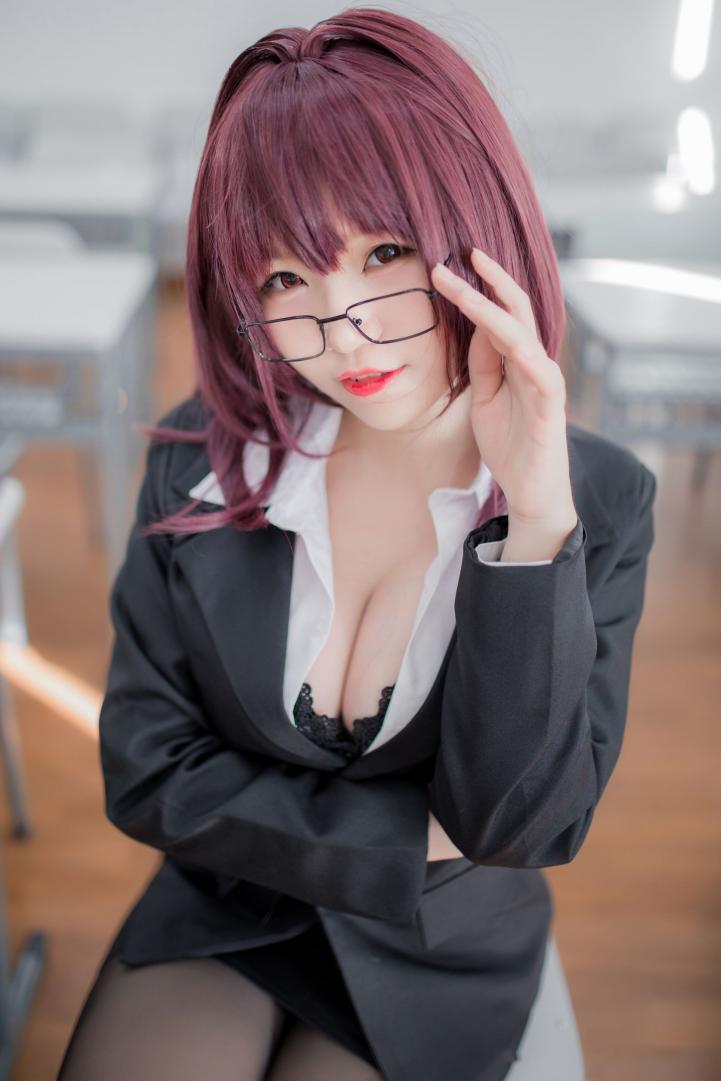 性感人气COSER Yoko宅夏Cos – 斯卡哈教师 - 图片4