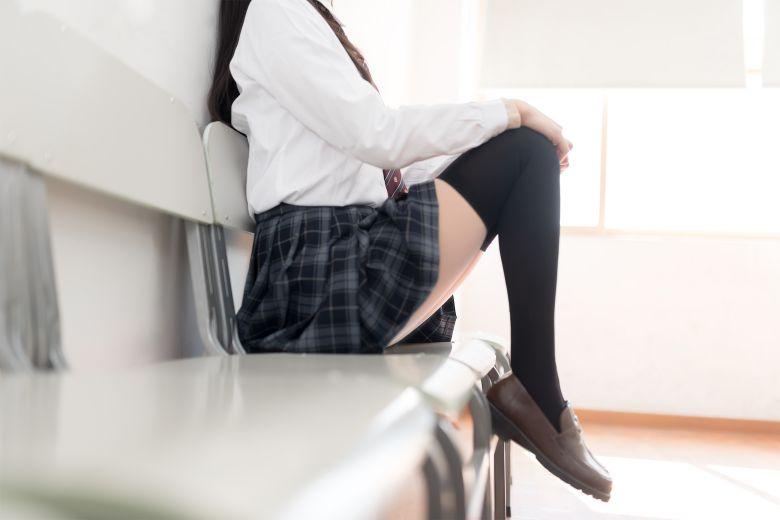萌系小姐姐木绵绵OwO – JK黑丝 - 图片2