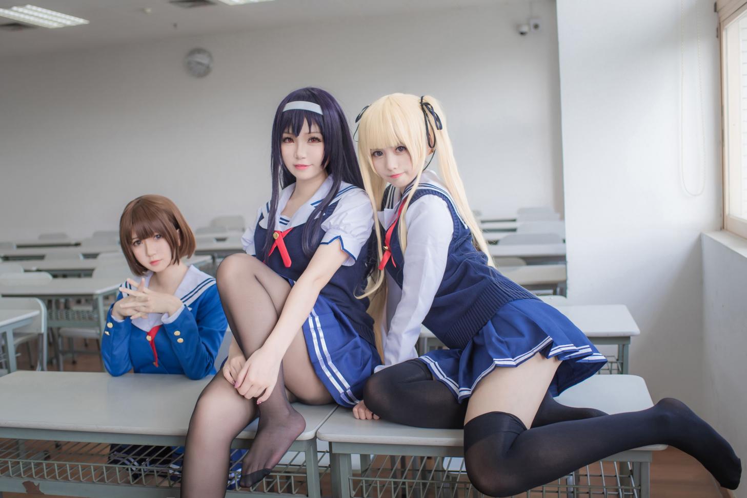 白金Saki写真-校服 - 图片2