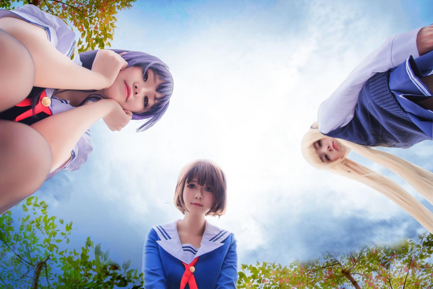 白金Saki写真-校服