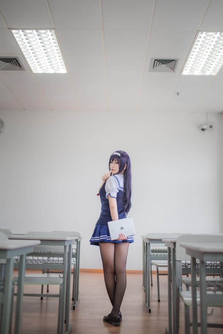 白金Saki写真-校服 - 图片4
