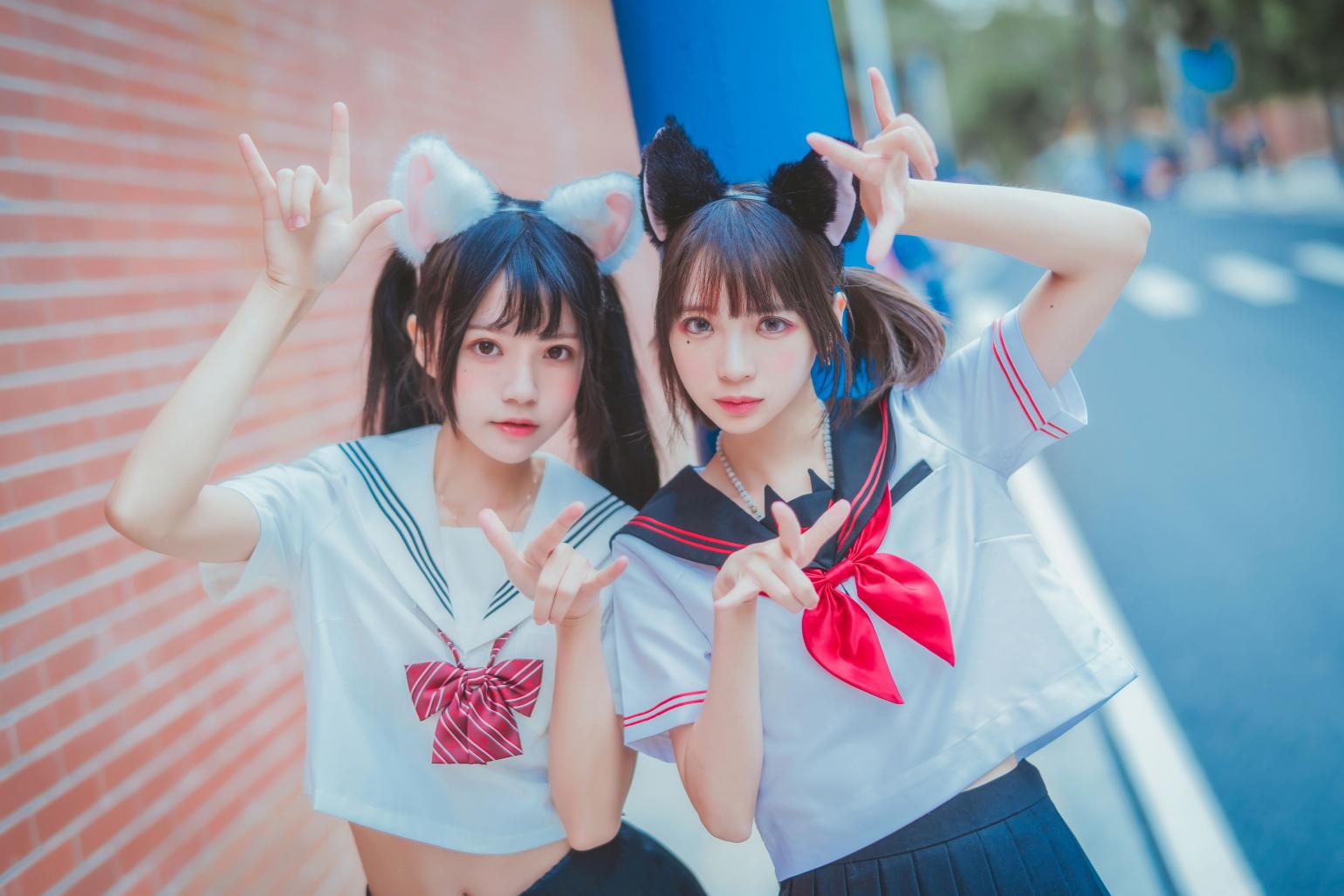 [疯猫ss] 桜桃喵&疯猫ss - JK百合2 [33P-393MB] - 图片8