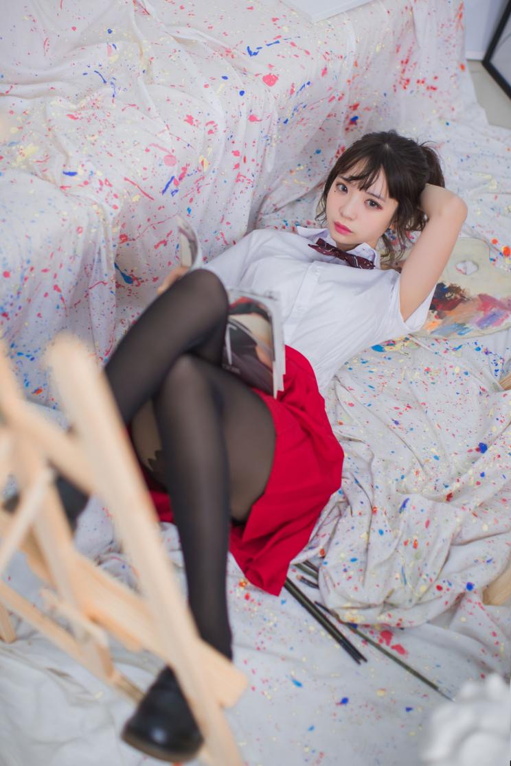 [疯猫ss] 画室jk[23P172M] - 图片4