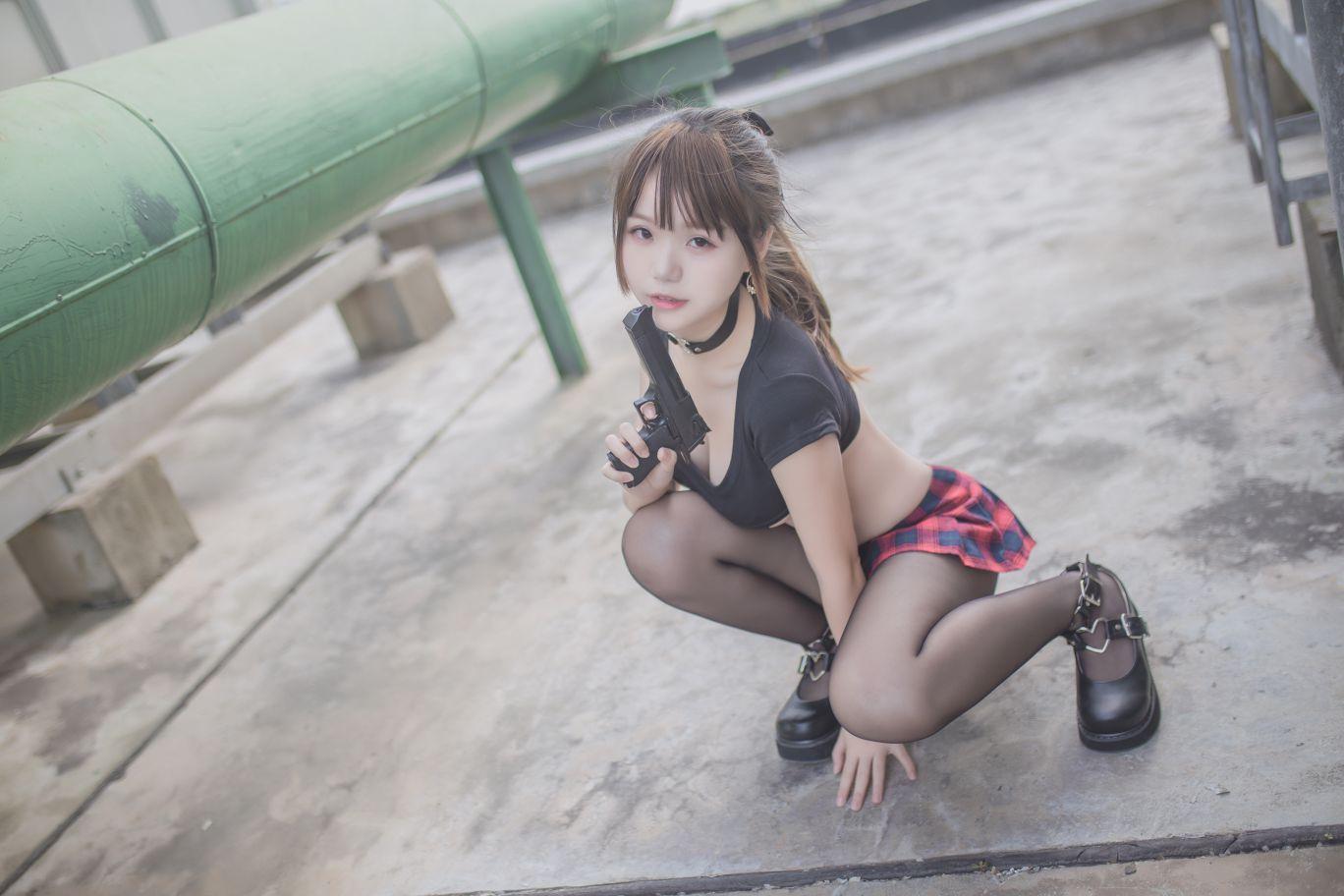 Yoko宅夏Cos - 红色格子 - 图片6