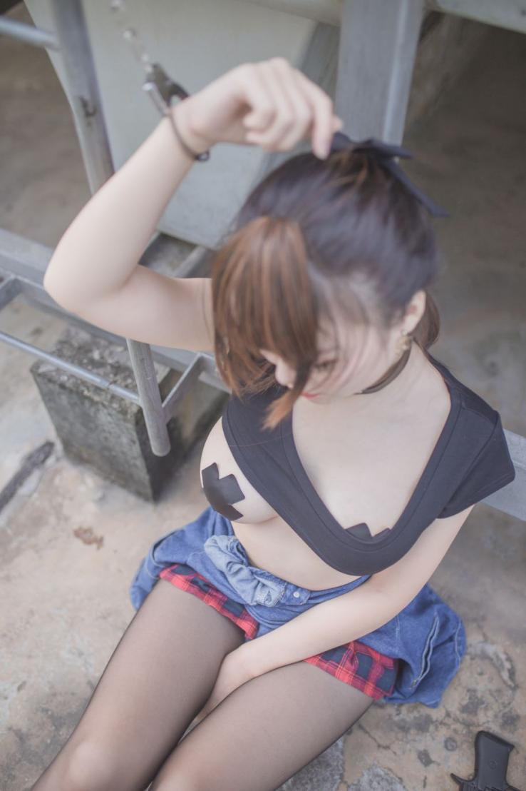 Yoko宅夏Cos - 红色格子 - 图片5