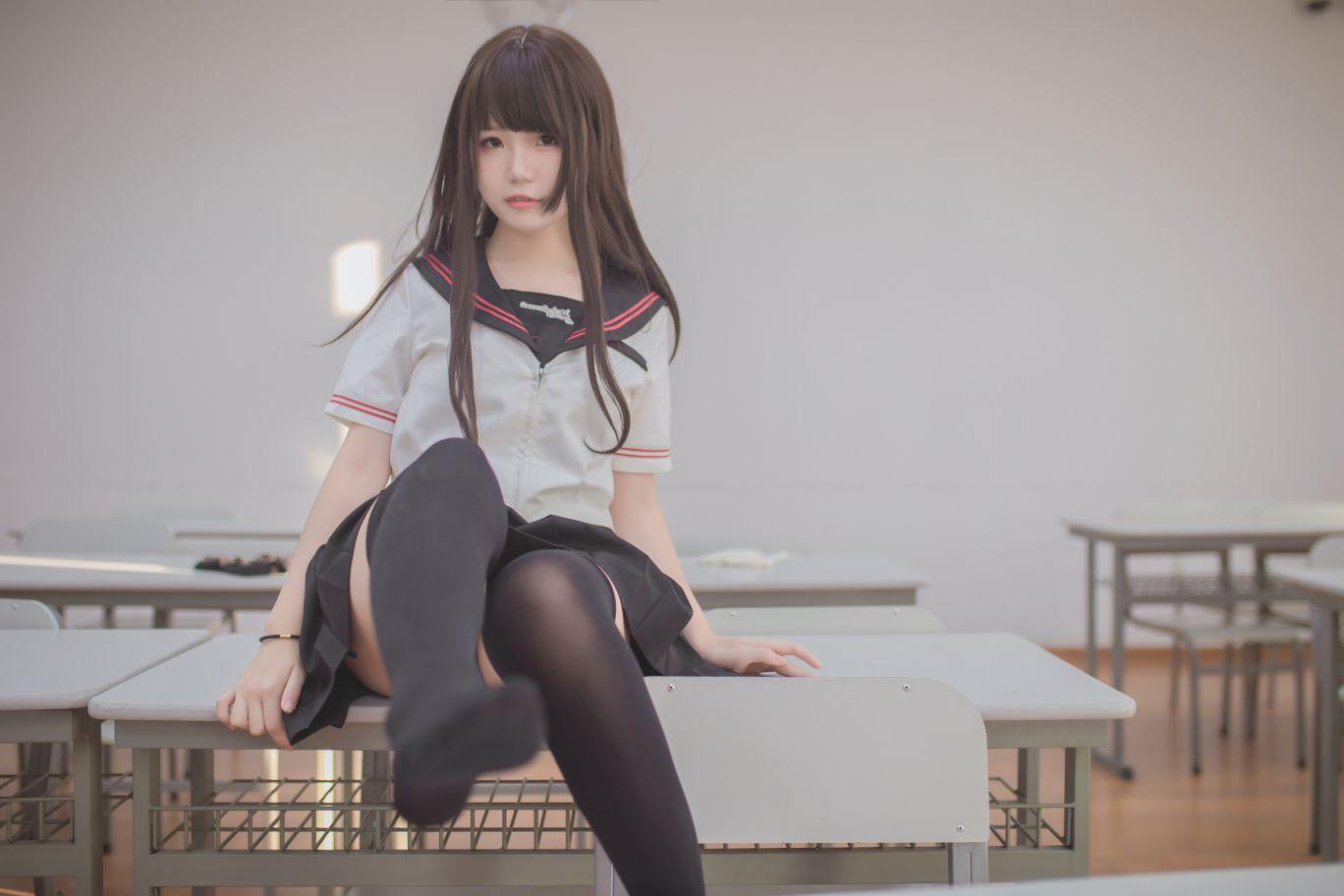 Yoko宅夏Cos - 黑丝JK - 图片6
