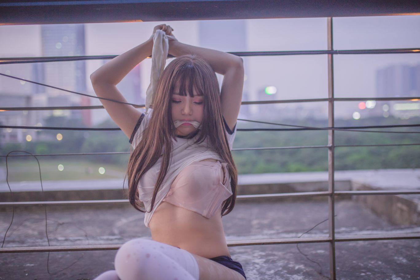 Yoko宅夏Cos - 白丝捆绑 - 图片7