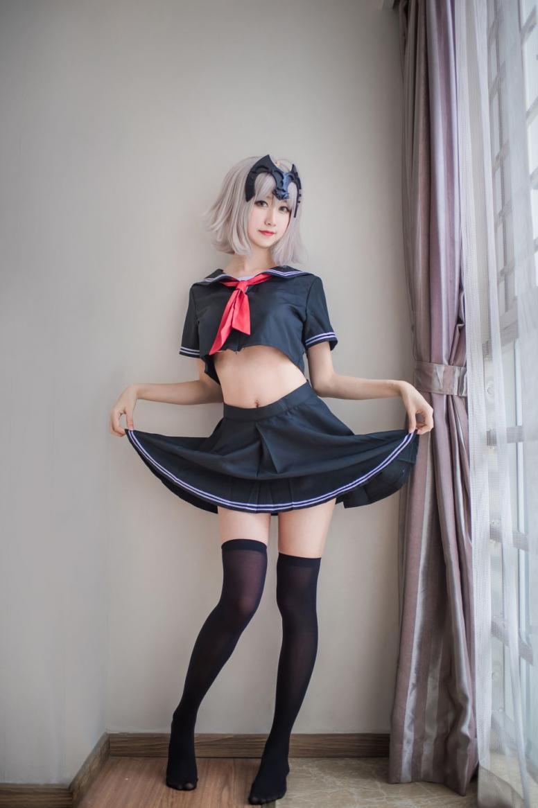 网红coser@木绵绵OwO - 贞德（黑）[23P-53MB] - 图片8
