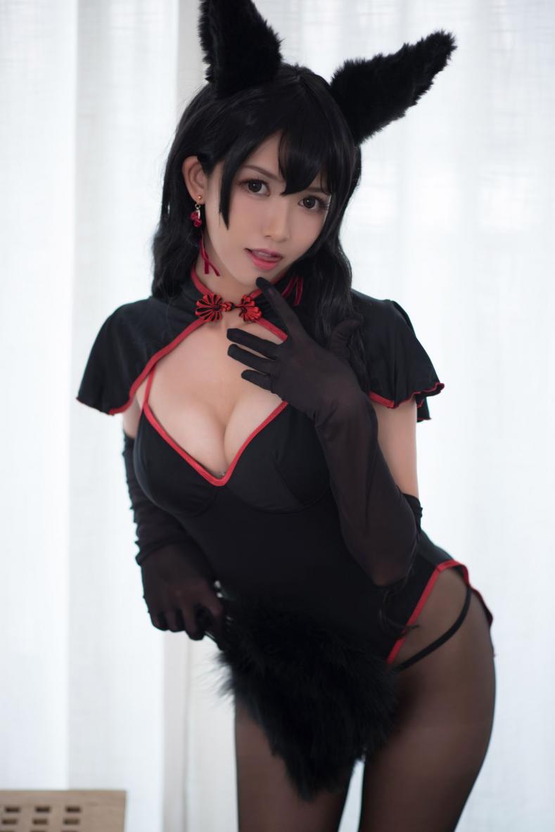 网红Coser@鳗鱼霏儿 - 兽耳 黑丝 [13P-103MB] - 图片5