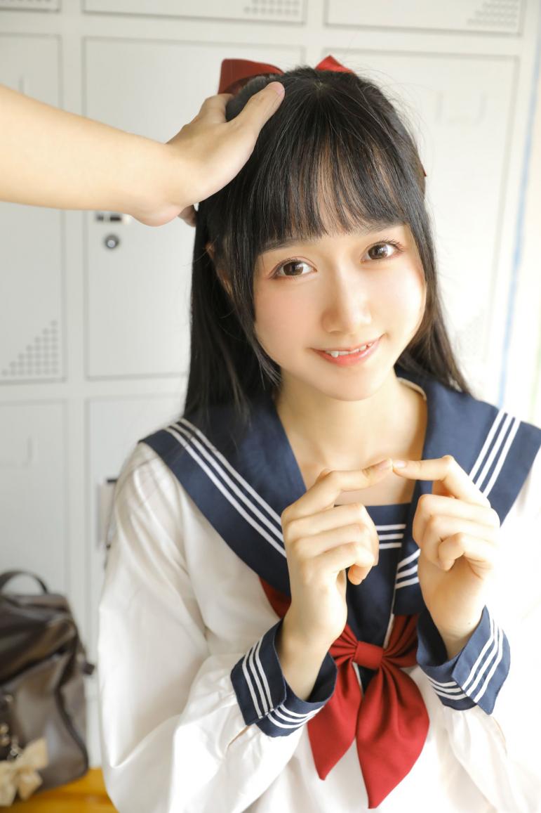 网红coser@木绵绵OwO - 绵相随 JK水手服 [18P-56MB] - 图片7
