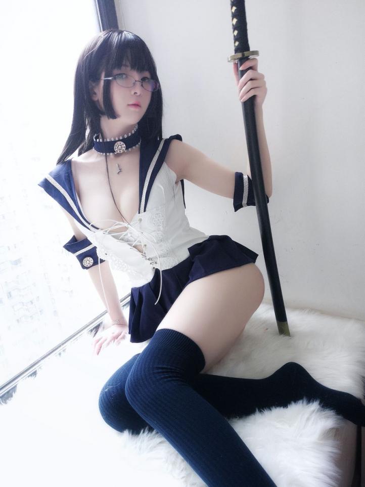 微博妹子@一小央泽-武士刀与水手服 [51P347MB] - 图片2