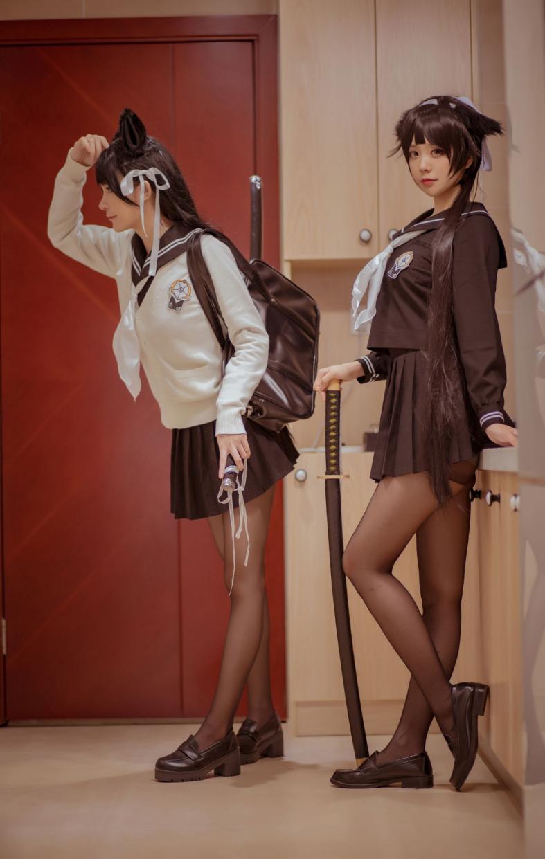 微博红人@小野妹子w 校服-&前羽 - 图片7