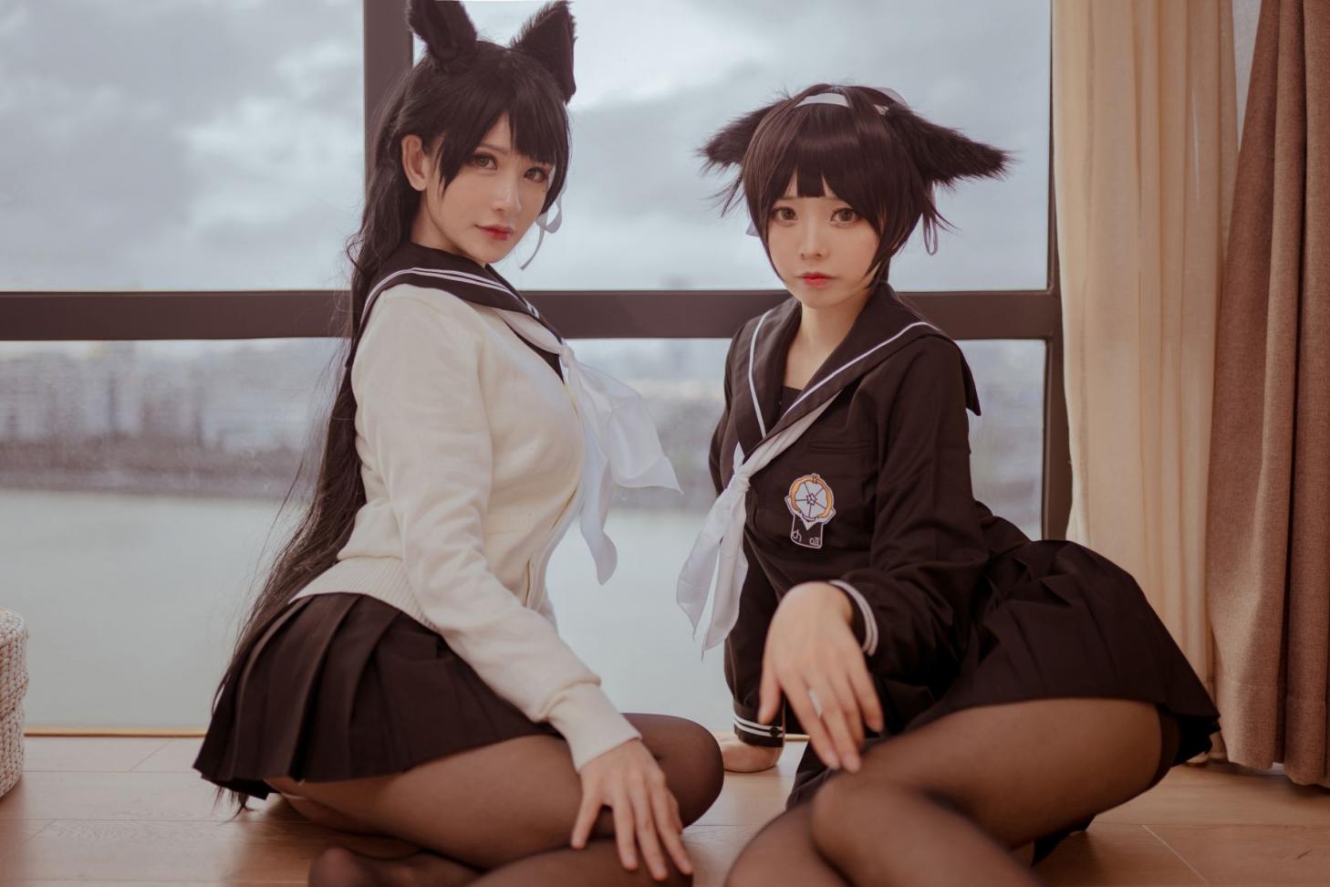 微博红人@小野妹子w 校服-&前羽 - 图片2