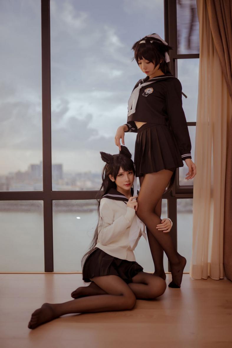 微博红人@小野妹子w 校服-&前羽 - 图片5