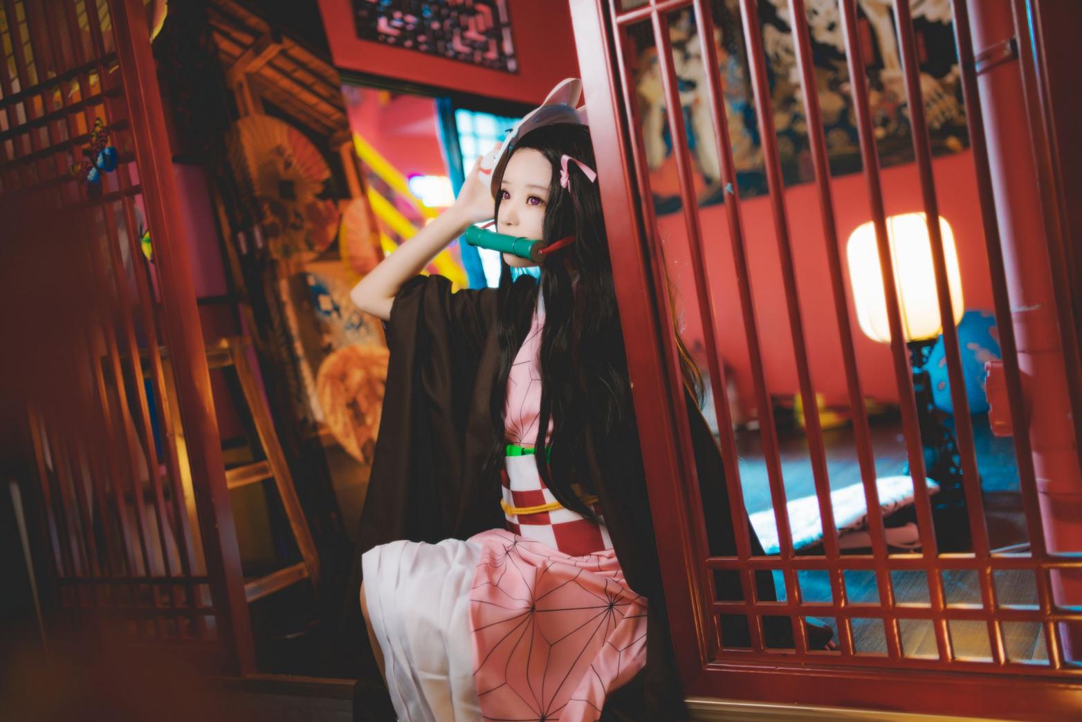 人气动漫Coser@桜桃喵 - 灶门祢豆子 - 图片3