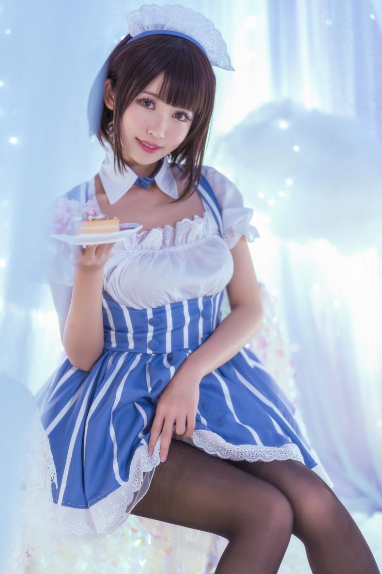 人气动漫Coser@鳗鱼霏儿 - 加藤惠 女仆 [19P176MB] - 图片5