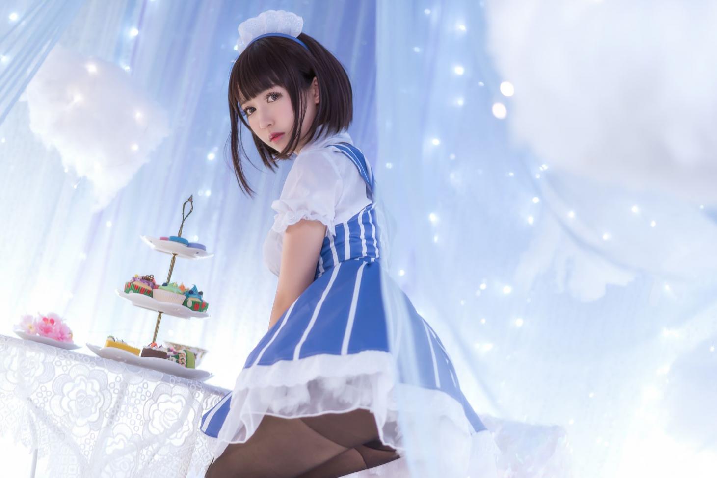 人气动漫Coser@鳗鱼霏儿 - 加藤惠 女仆 [19P176MB] - 图片4
