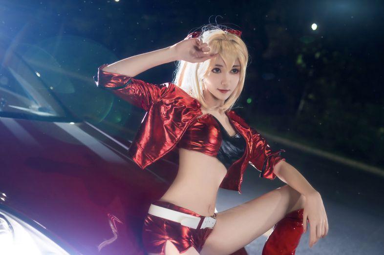 微博红人动漫Coser@南桃Momoko 尼禄赛车娘 [19P118MB] - 图片5