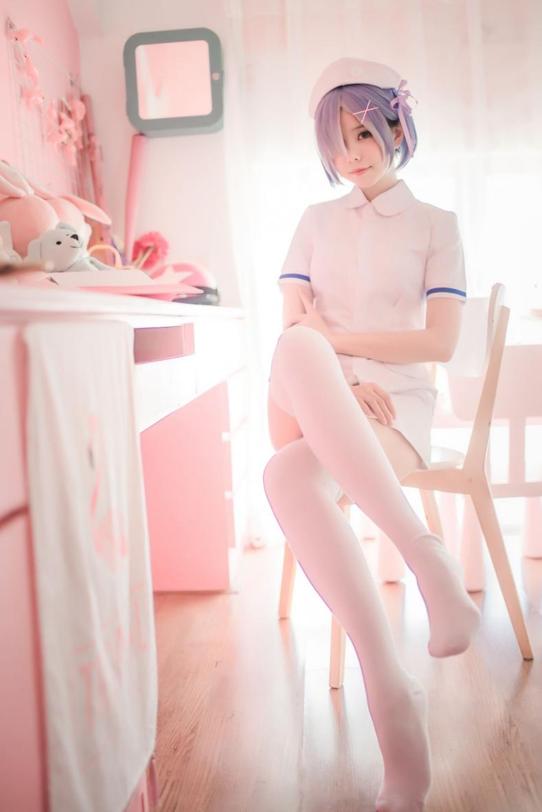 微博红人@小野妹子w 蕾姆-护士姐姐 [12P94.6MB] - 图片2