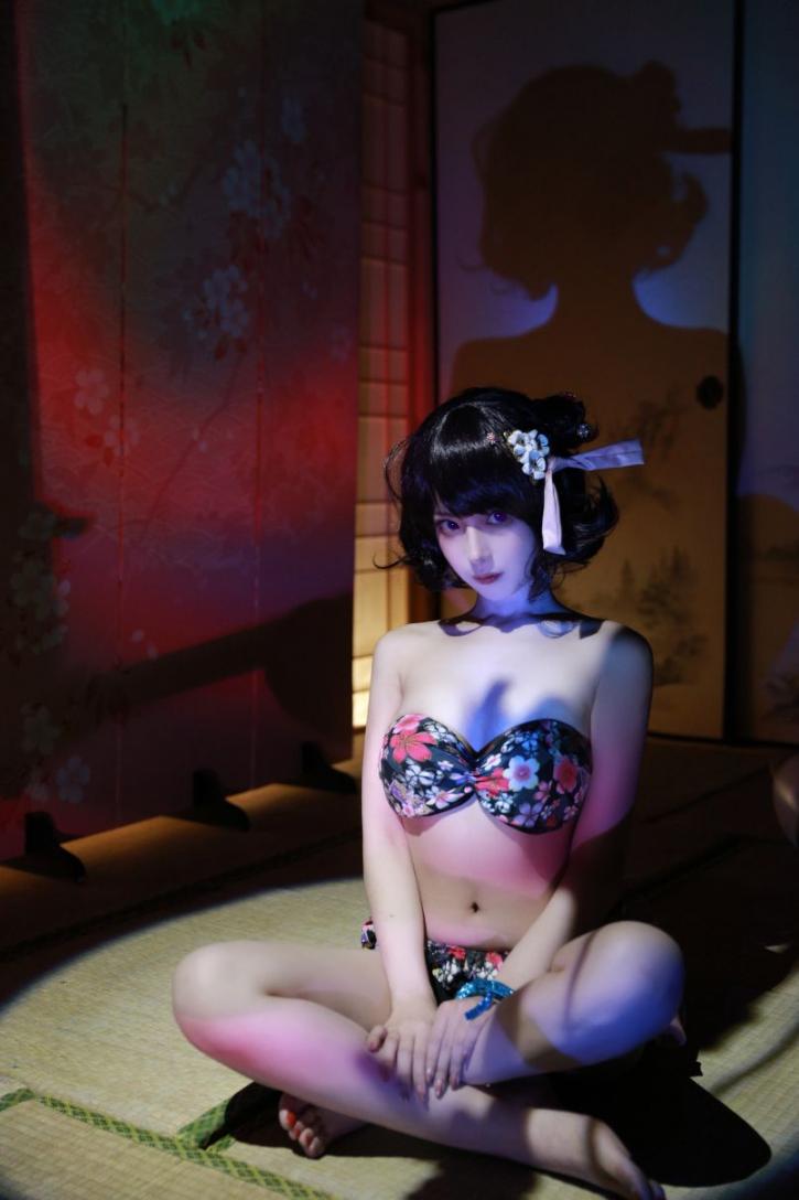 人气动漫Coser@Shika小鹿鹿 北斋泳装 [21P57.1MB] - 图片2