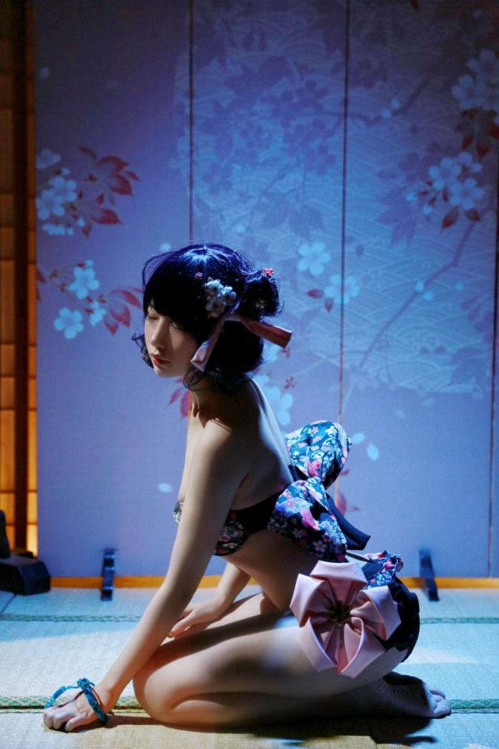 人气动漫Coser@Shika小鹿鹿 北斋泳装 [21P57.1MB] - 图片4