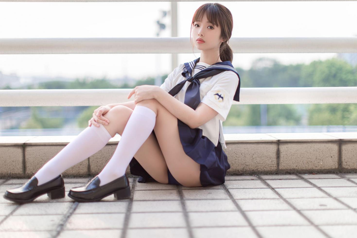 微博红人Coser@雯妹不讲道理 JK [20P212MB] - 图片2