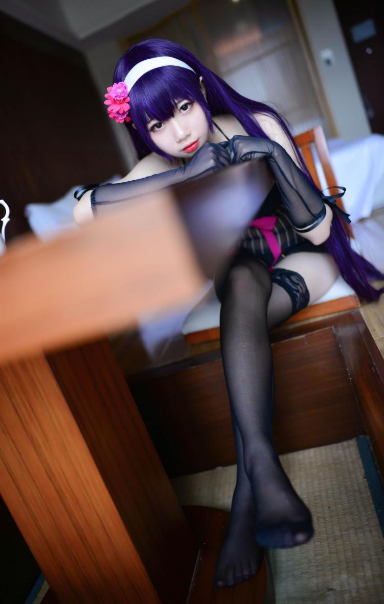 微博红人Coser@雪琪SAMA - 霞之丘诗羽内衣 [17P47.6MB] - 图片3