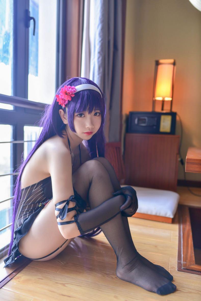 微博红人Coser@雪琪SAMA - 霞之丘诗羽内衣 [17P47.6MB] - 图片4