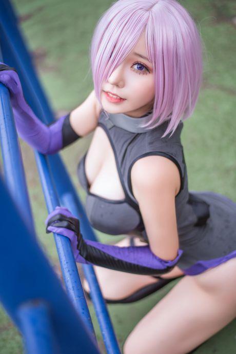 微博红人Coser@菌烨tako 玛修个人训练 [17P36.7MB] - 图片5