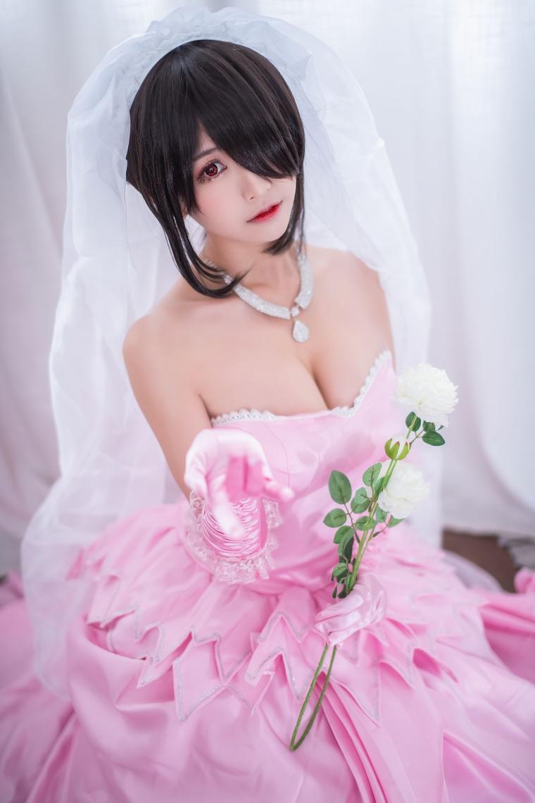 人气动漫Coser@鳗鱼霏儿 - 狂三系列 婚纱 [14P308MB] - 图片2
