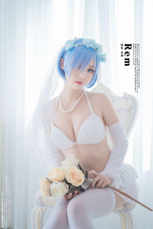 人气动漫Coser@面饼仙儿 - 花嫁蕾姆 [28P186MB] - 图片8