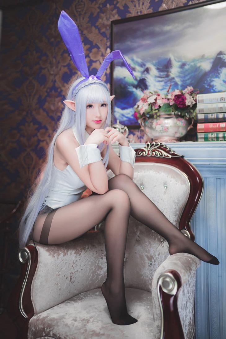 人气动漫Coser@沫小舞 – 艾米莉亚兔女郎 [18P133MB] - 图片6