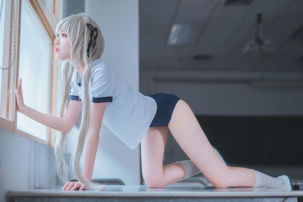 微博红人动漫Coser@南桃Momoko 春日野穹体操服 [28P139MB] - 图片7