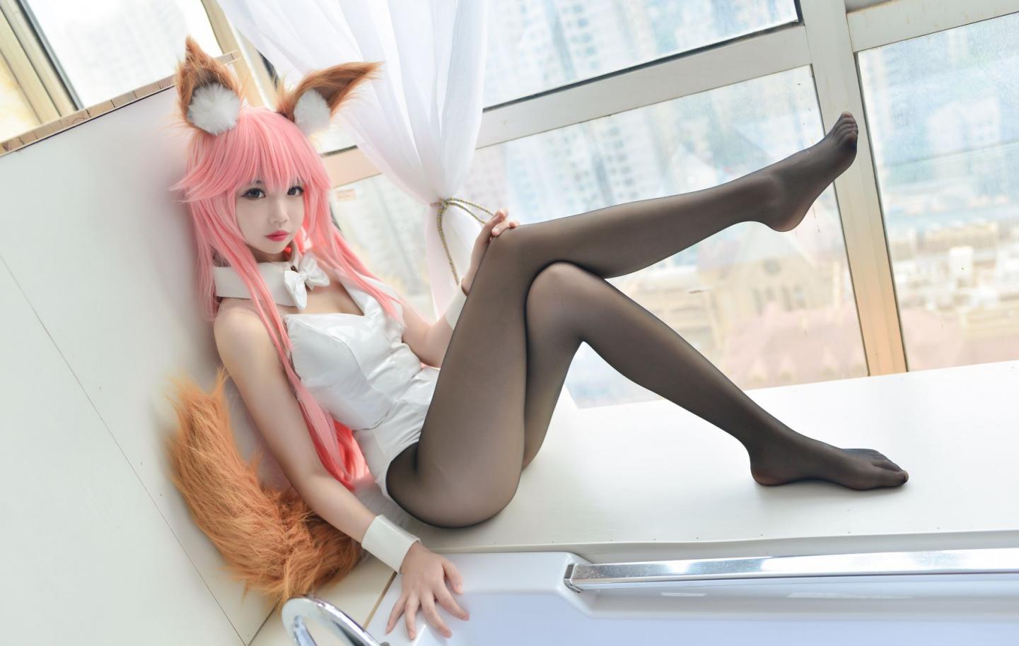 微博红人Coser@雪琪SAMA - 玉藻前兔女郎 [30P286MB] - 图片3