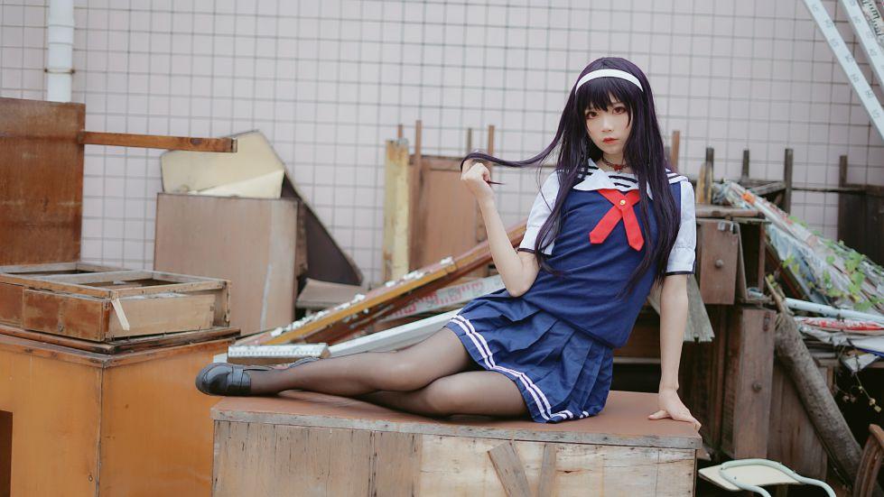 微博红人Coser@五更百鬼 学姐校服 [25P139MB] - 图片2