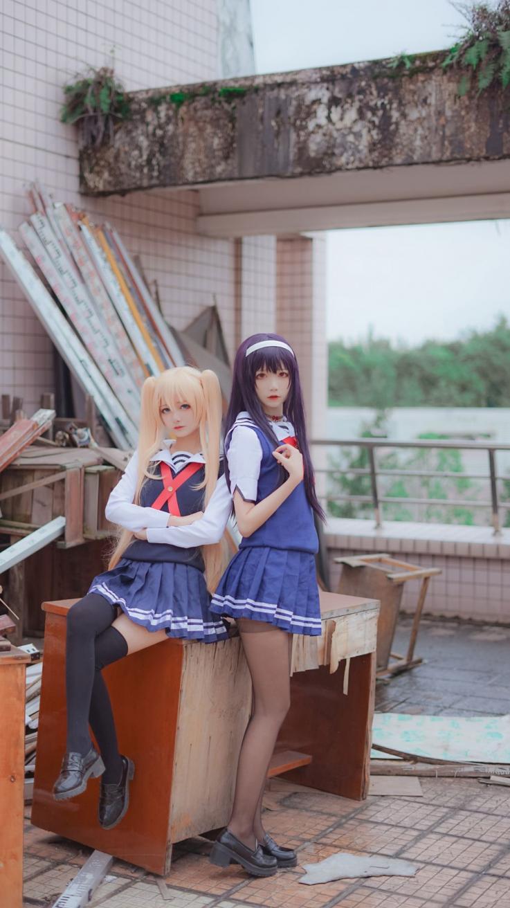 微博红人Coser@五更百鬼 学姐校服 [25P139MB] - 图片6
