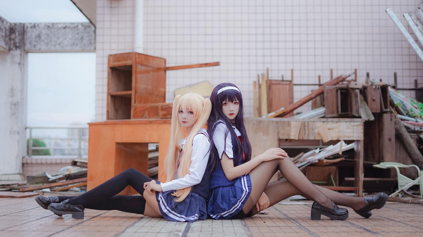 微博红人Coser@五更百鬼 学姐校服 [25P139MB] - 图片5