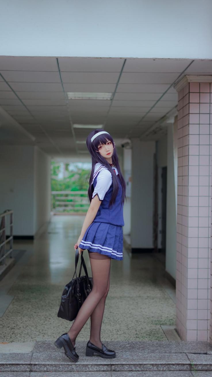 微博红人Coser@五更百鬼 学姐校服 [25P139MB] - 图片8