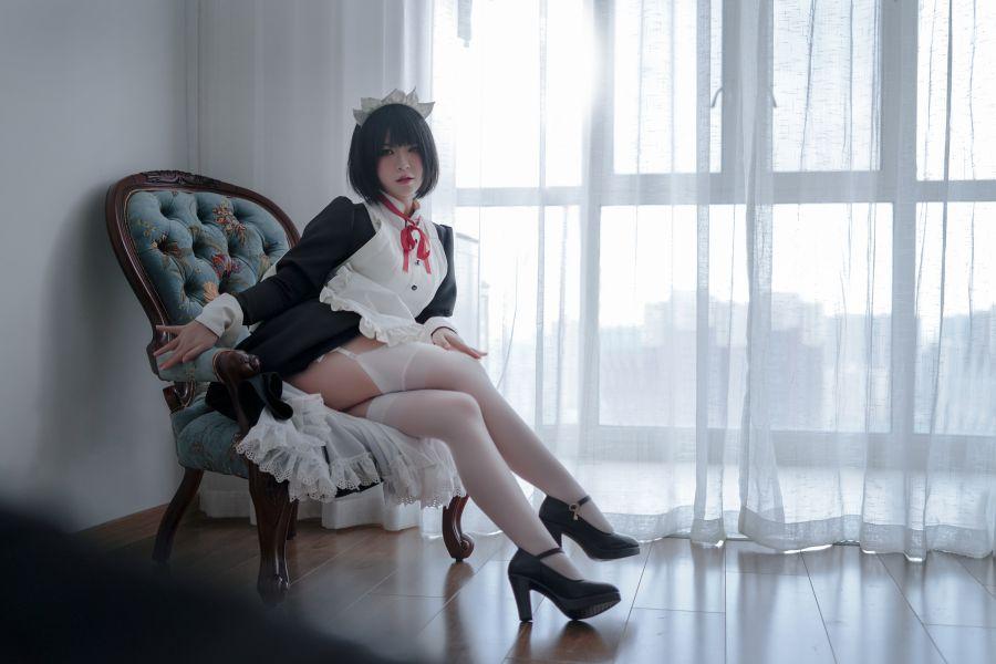 微博人气Coser@半半子 - 嫌パン メイド [60P2V308MB] - 图片4