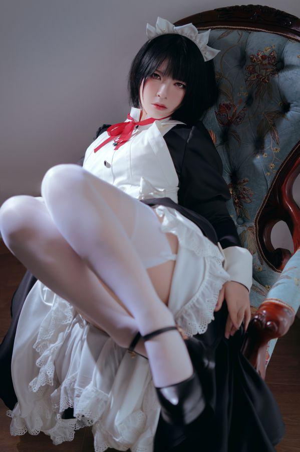 微博人气Coser@半半子 - 嫌パン メイド [60P2V308MB] - 图片2