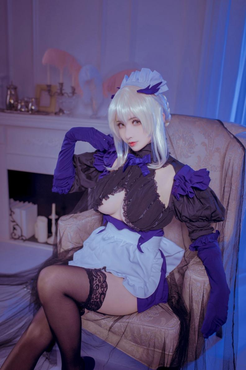知名动漫Coser@rioko凉凉子 黑枪呆女仆 [26P1V328MB]